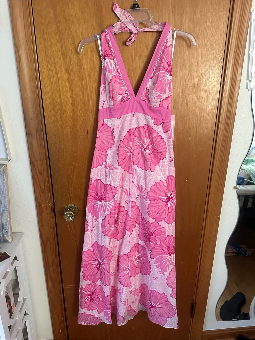 NWT Lilly Pulitzer Chellis Dress Old World Charm Shell Pink Floral Size 0